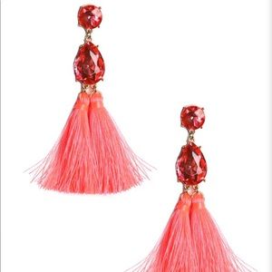 EARRINGS, Tassel with Gem